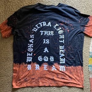 Kanye west I feel Like Pablo Ultralight Beam acid wash T-shirt